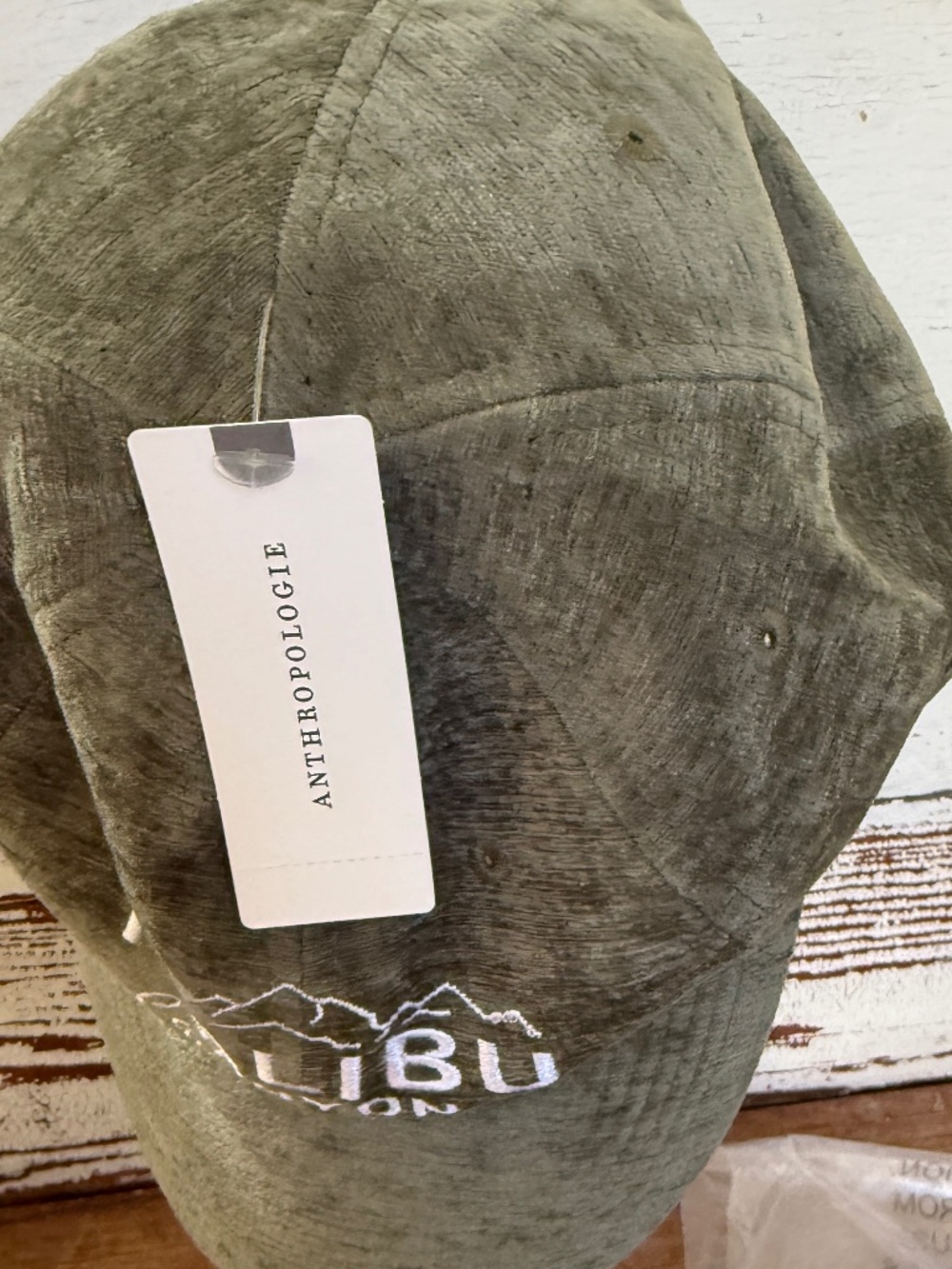 Anthropologie Corduroy Sports Club Baseball Cap Malibu Canyon - Picture 7 of 7